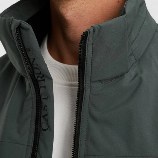 CJA2508143-9076 Cast Iron Jacket SUPERBOL Softshell Dark Slate / Groen