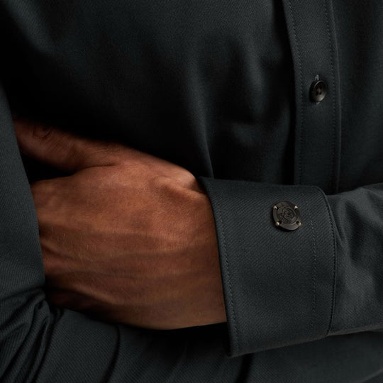 CSI00940-5442 Cast iron Shirt Twill Jersey 2 Tone Sea Storm / Blauw