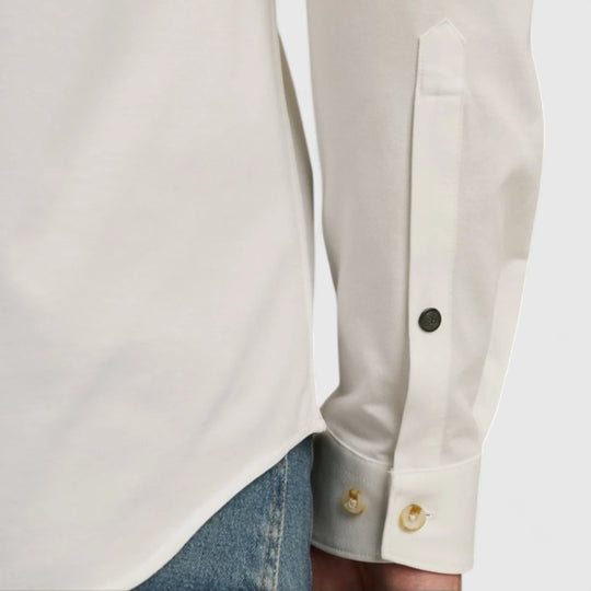 CSI00940-7002 Cast iron Shirt Twill Jersey 2 Tone Snow White