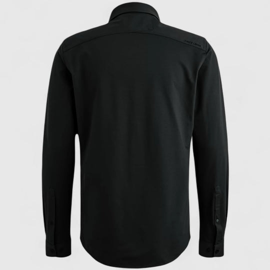 CSI00940-999 Cast iron Shirt Twill Jersey 2 Tone Black / Zwart
