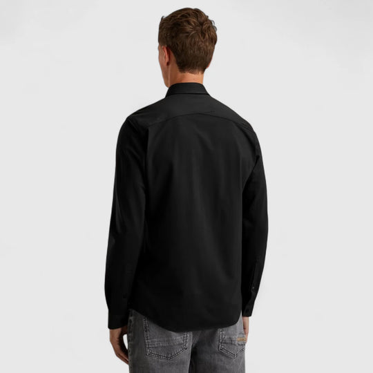 CSI00940-999 Cast iron Shirt Twill Jersey 2 Tone Black / Zwart