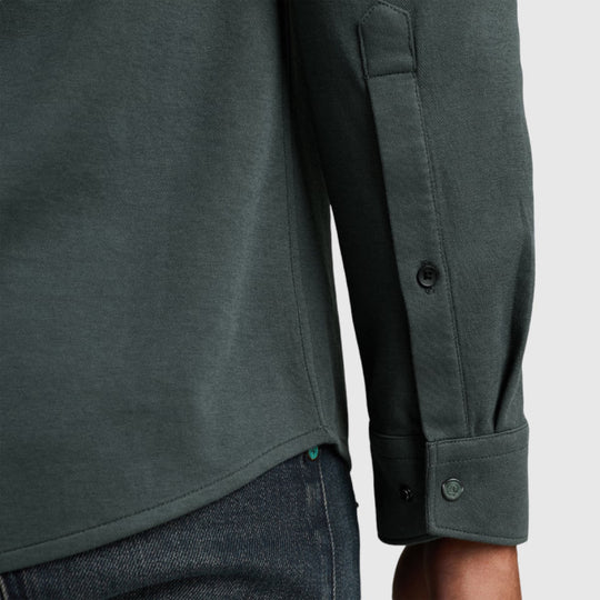 CSI2409215-6026 Cast Iron Long Sleeve Shirt CF TEC 2 Tone Interlock Jersey