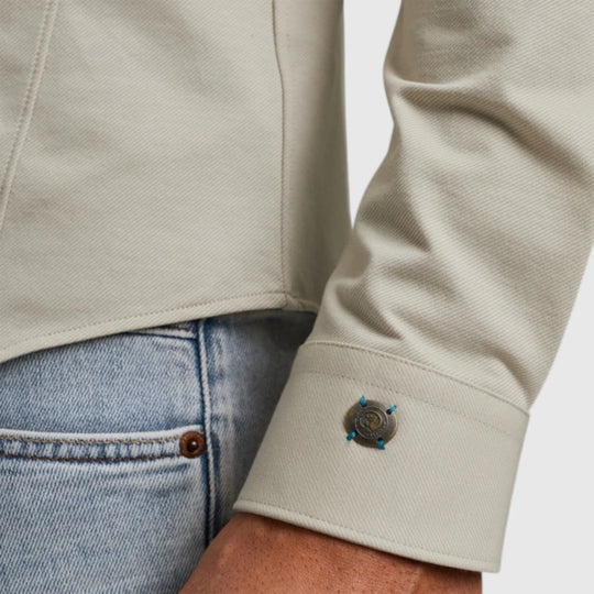 CSI2503226-7014 Cast iron Shirt Twill Jersey 2 Tone Silver Birch