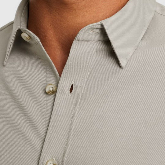 CSI2510250-9031 Cast iron Shirt Twill Jersey 2 Tone Drizzle / Grijs