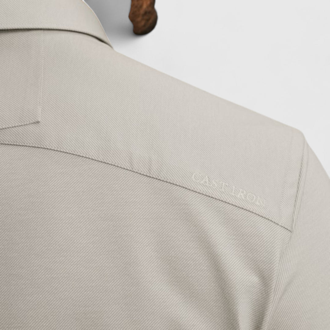 CSI2510250-9031 Cast iron Shirt Twill Jersey 2 Tone Drizzle / Grijs