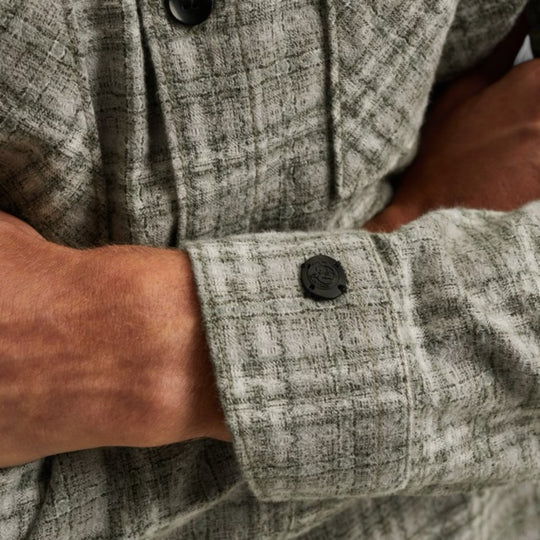 CSI2510252-9031 Cast Iron Shirt Dobby Yarn Dyed Check Drizzle