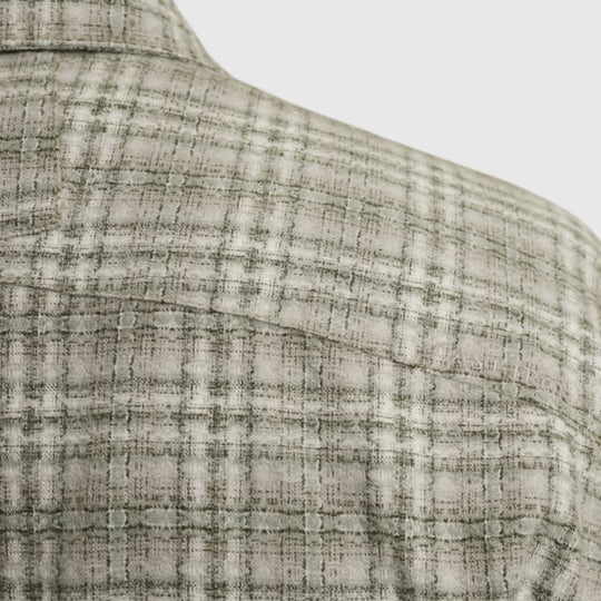 CSI2510252-9031 Cast Iron Shirt Dobby Yarn Dyed Check Drizzle