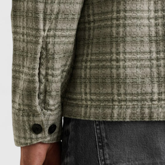 CSI2510252-9031 Cast Iron Shirt Dobby Yarn Dyed Check Drizzle