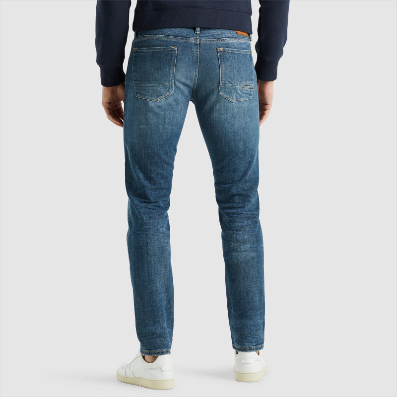 ctr2402719-gct riser slim grinded cross tint cast iron jeans denim back