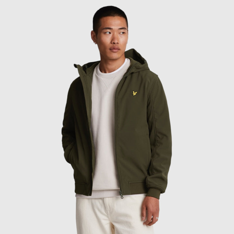 JK2110V-W485 Lyle & Scott Fleece Back Softshell Jacket