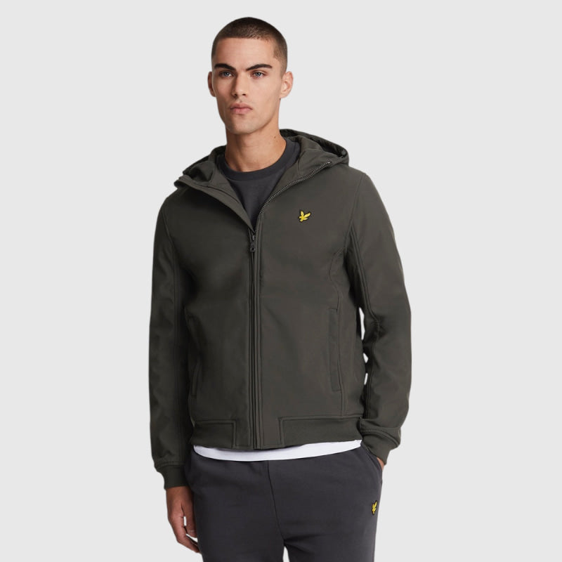 jk2110v-w635 Lyle & Scott Fleece Back Softshell Jacket