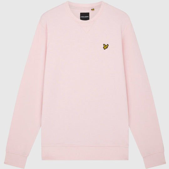 ml424vog w488 crew neck sweatshirt lyle & scott sweater light pink crop4