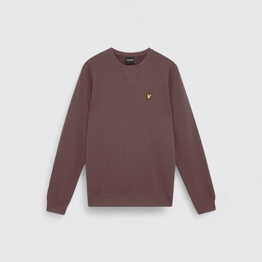 ML424VOG-X863 Lyle & Scott Crew Neck Sweatshirt Espresso / Bruin