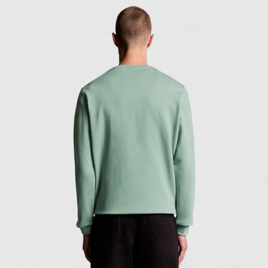 ML424VOG-X882 Lyle & Scott Crew Neck Sweatshirt Cold Mint / Groen