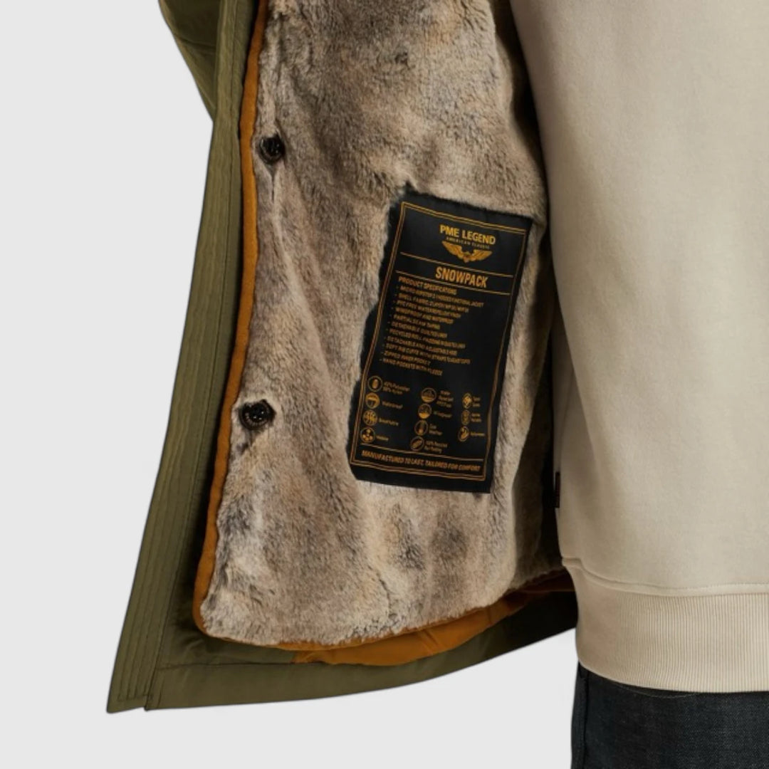 PJA2509109-6414 PME Legend SNOWPACK Jacket Dusty Olive / Groen