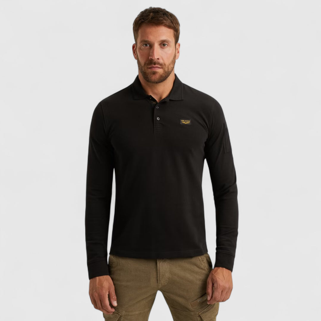 PPS2510899-999 PME Legend Polo American Classic Black / Zwart