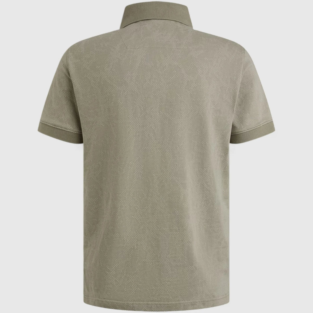 PPSS2505860-6170 PME Legend Polo Printed Fine Pique All Over Print Shadow