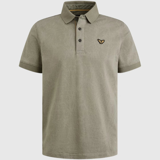 PPSS2505860-6170 PME Legend Polo Printed Fine Pique All Over Print Shadow
