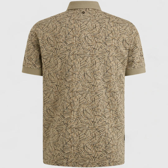 PPSS2506893-6391 PME Legend Polo Slub Jersey All Over Print Silver Sage