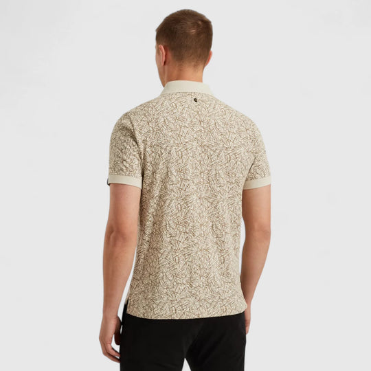 PPSS2506893-7011 PME Legend Polo Slub Jersey All Over Print Birch