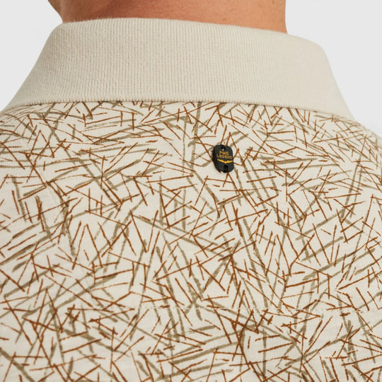 PPSS2506893-7011 PME Legend Polo Slub Jersey All Over Print Birch