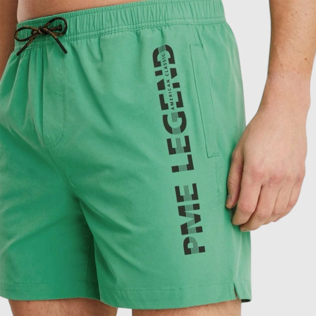 PSH2504671-6236 PME Legend Swimshorts Solid Logo Winter Green