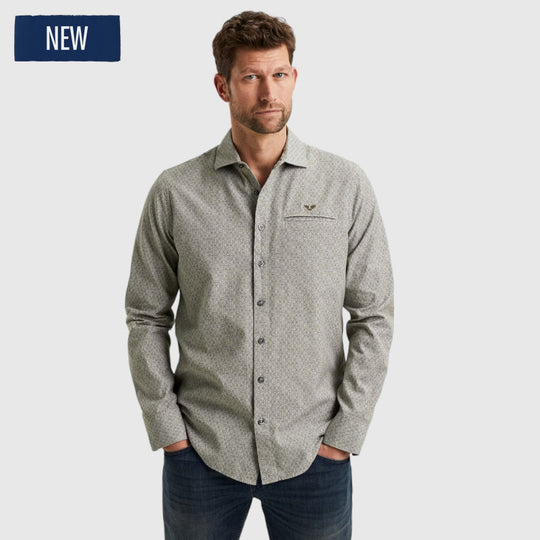 psi2402204-6149 long sleeve shirt print on yd check pme legend overhemd