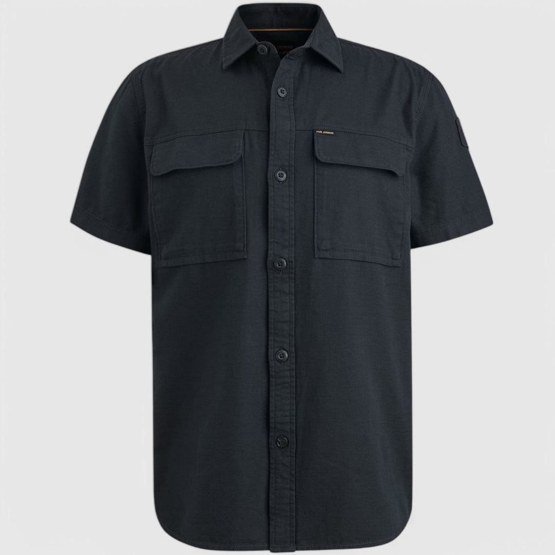 PSIS2503242-5281 PME Legend Shirt Slub Cotton Salute/Navy
