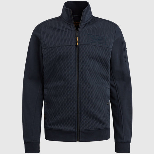 psw2402410-5281 zip jacket jacquard interlock sweat pme legend vest crop1
