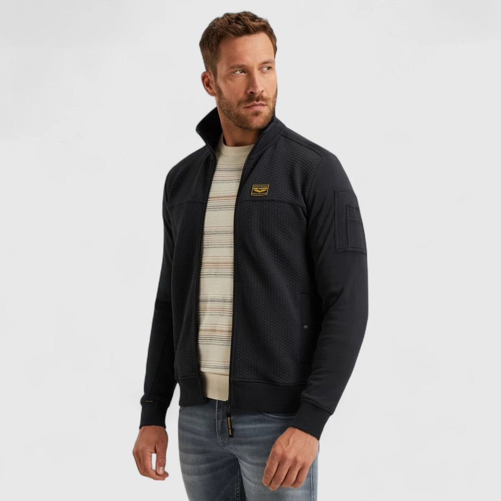 PSW2508436-5281 PME Legend Zip Jacket Jacquard Interlock Sweat Salute