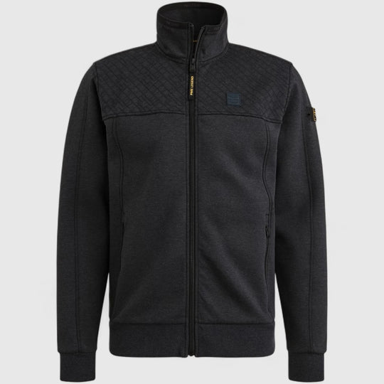 PSW2508437-5281 PME Legend Sweater Zip Jacket Interlock Salute / Donker blauw