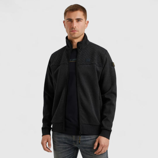 PSW2508437-5281 PME Legend Sweater Zip Jacket Interlock Salute / Donker blauw