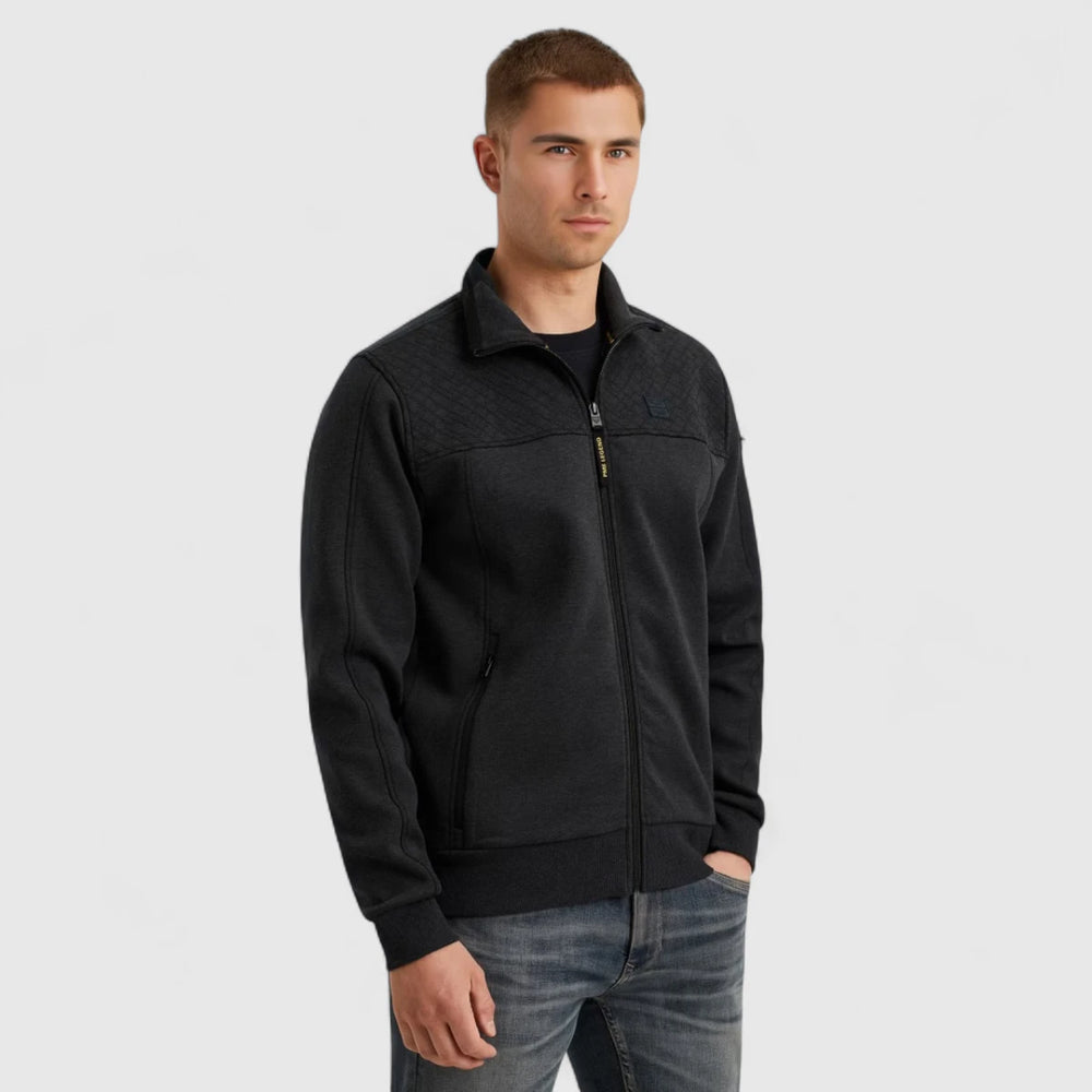 PSW2508437-5281 PME Legend Sweater Zip Jacket Interlock Salute / Donker blauw