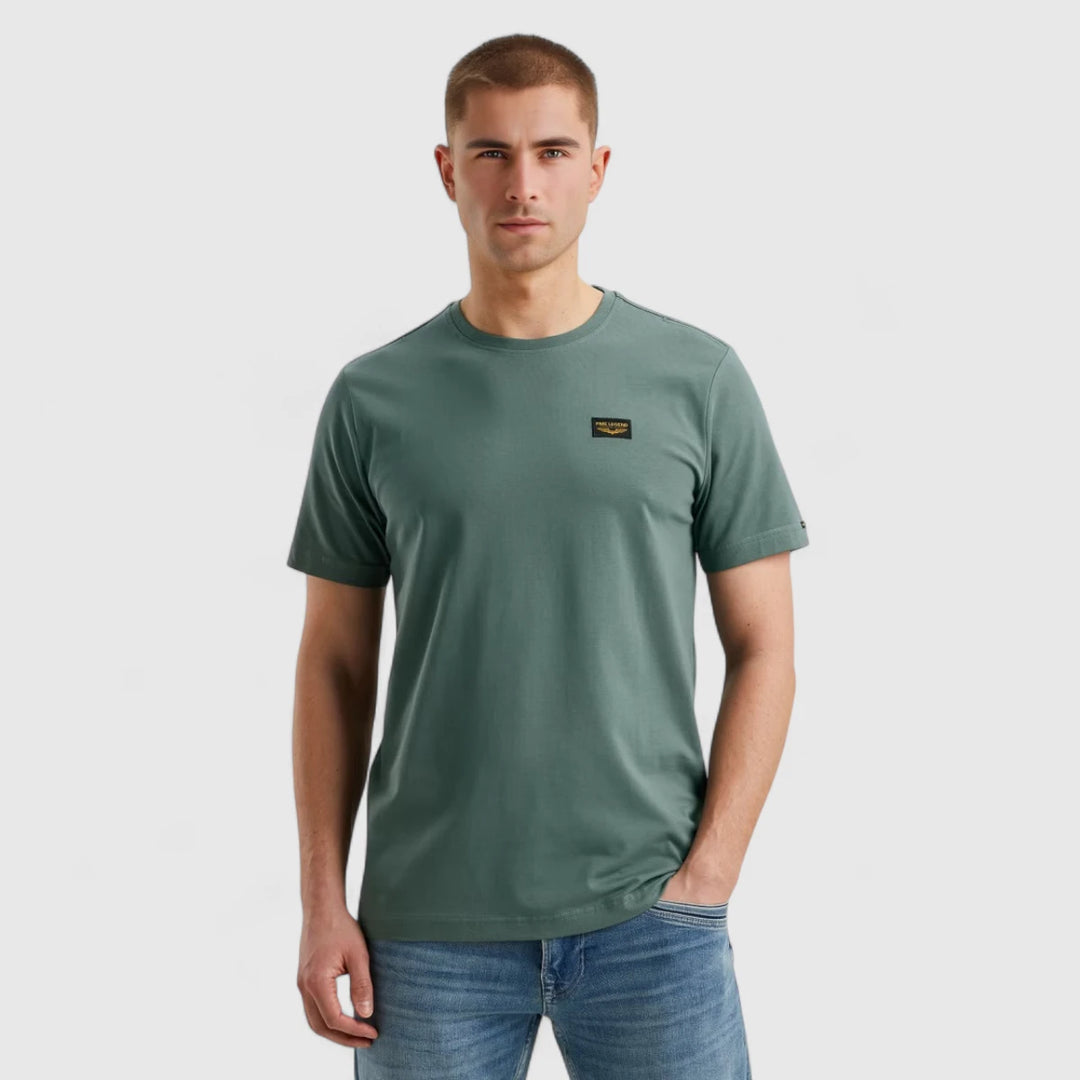 PTSS0000555-6024 PME Legend Short Sleeve Round Neck Guyver T-Shirt Balsam Green / Groen