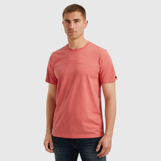 PTSS2504584-3067 PME Legend Round Neck Cotton Elastane Jersey Porcelain Rose