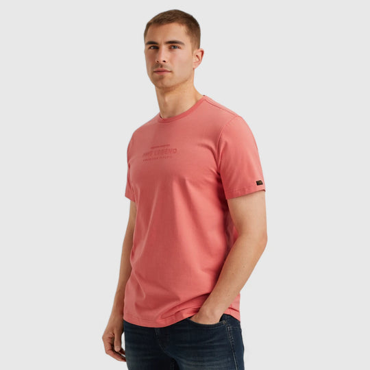 PTSS2504584-3067 PME Legend Round Neck Cotton Elastane Jersey Porcelain Rose