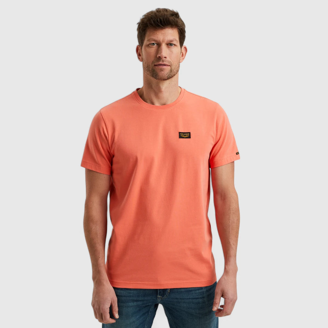 PTSS2504599-3067 PME Legend Short Sleeve Round Neck Guyver T-Shirt Porcelain Rose