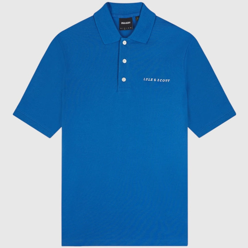 sp2006v-w584 embroidered polo shirt lyle & scott polo spring blue crop6