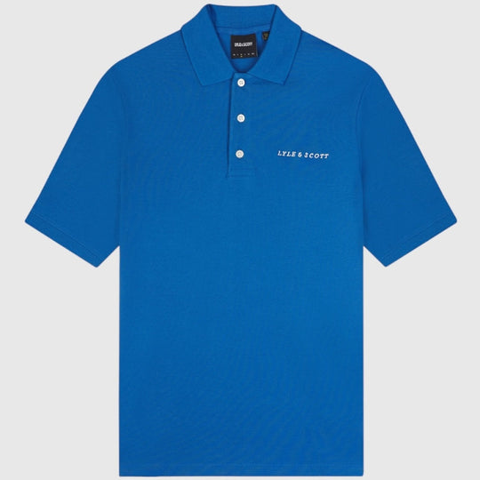 sp2006v-w584 embroidered polo shirt lyle & scott polo spring blue crop6