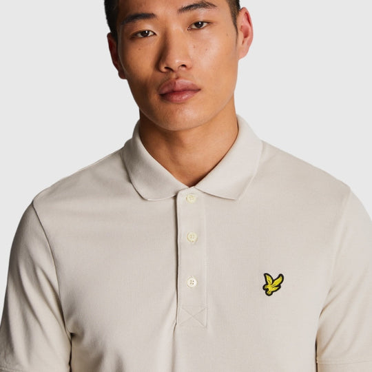 sp400vog-w870 plain polo shirt short sleeve lyle & scott polo cove crop5