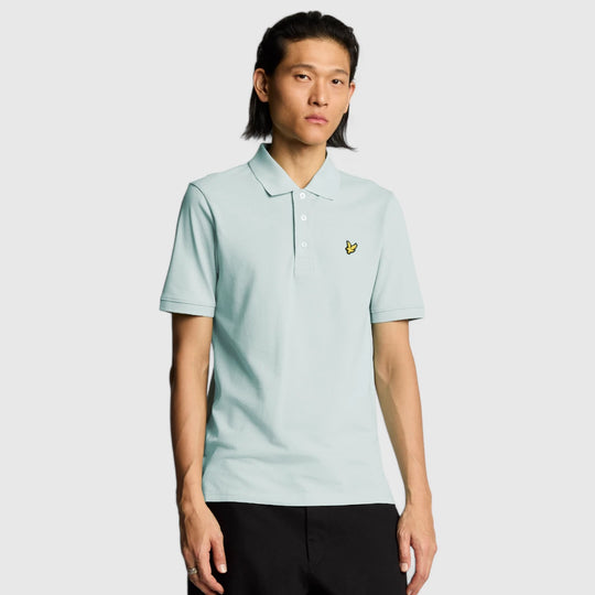 SP400VOG-X581 Lyle & Scott Plain Polo Shirt Short Sleeve Ambient Green