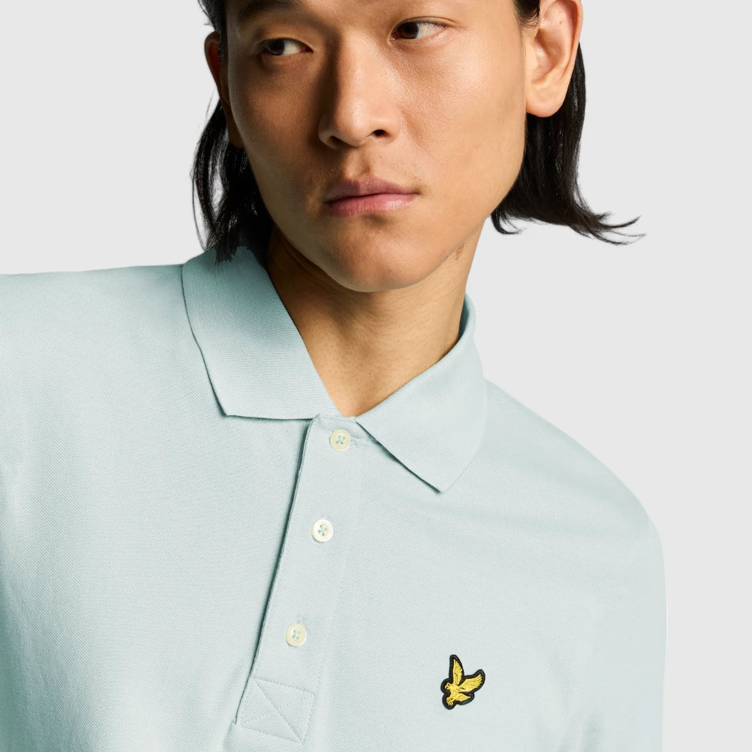 SP400VOG-X581 Lyle & Scott Plain Polo Shirt Short Sleeve Ambient Green