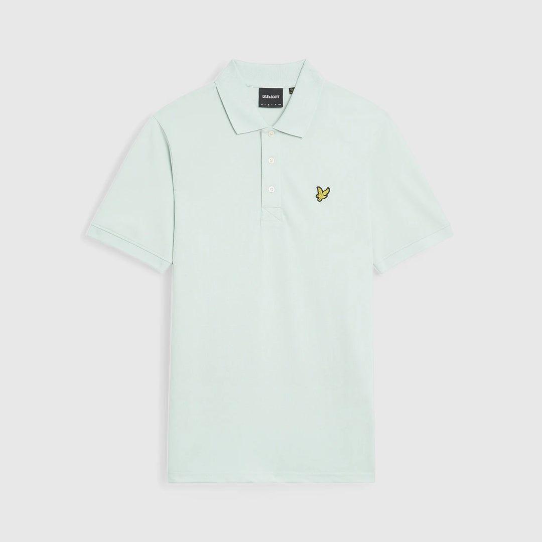 SP400VOG-X581 Lyle & Scott Plain Polo Shirt Short Sleeve Ambient Green