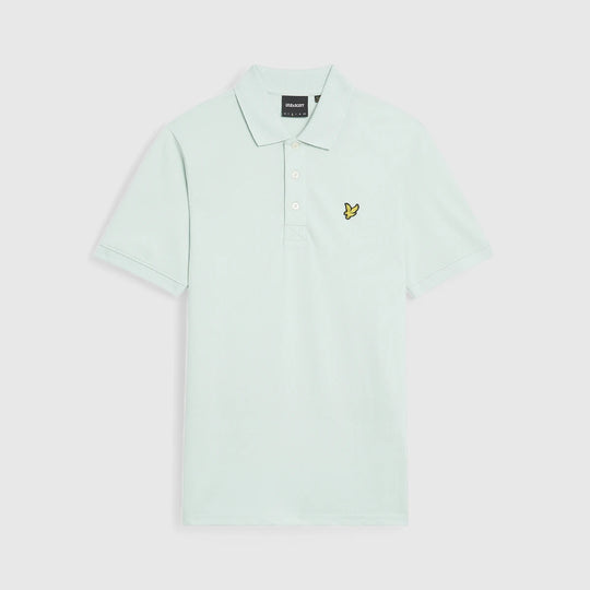 SP400VOG-X581 Lyle & Scott Plain Polo Shirt Short Sleeve Ambient Green