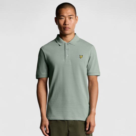 SP400VOG-X882 Lyle & Scott Plain Polo Shirt Short Sleeve Colt Mint / Groen