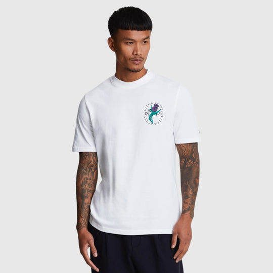 TS2105V-626 Lyle & Scott Thistle Flora Print T-Shi