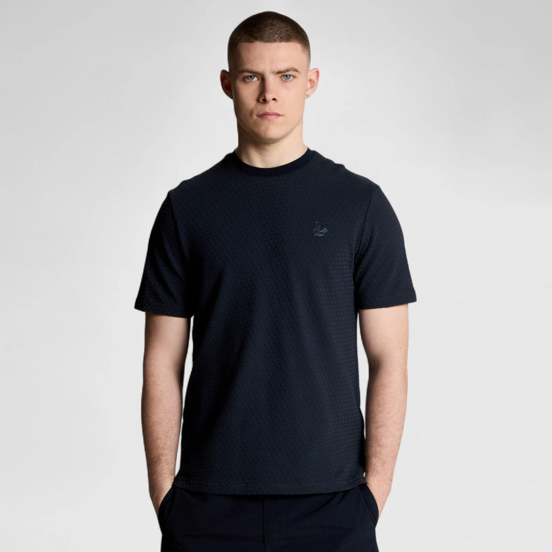 TS2277V-X203 Lyle & Scott T-Shirt Jacquard Sovereign Midnight Navy
