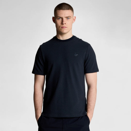 TS2277V-X203 Lyle & Scott T-Shirt Jacquard Sovereign Midnight Navy