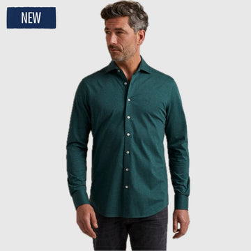 Vanguard Long Sleeve Shirt 2 Tone Melange Jersey