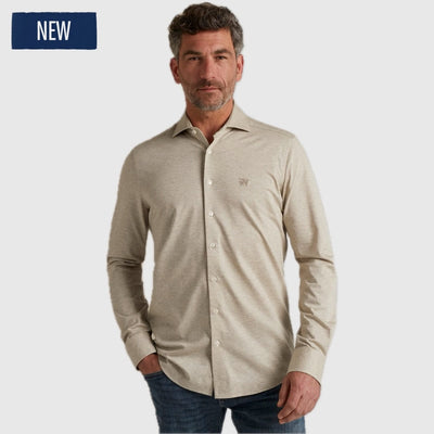 Vanguard Long Sleeve Shirt 2 Tone Melange Jersey